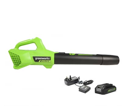 Greenworks 24V 145 km/h Cordless Axial Blower (2AH Battery & 2A Charger)